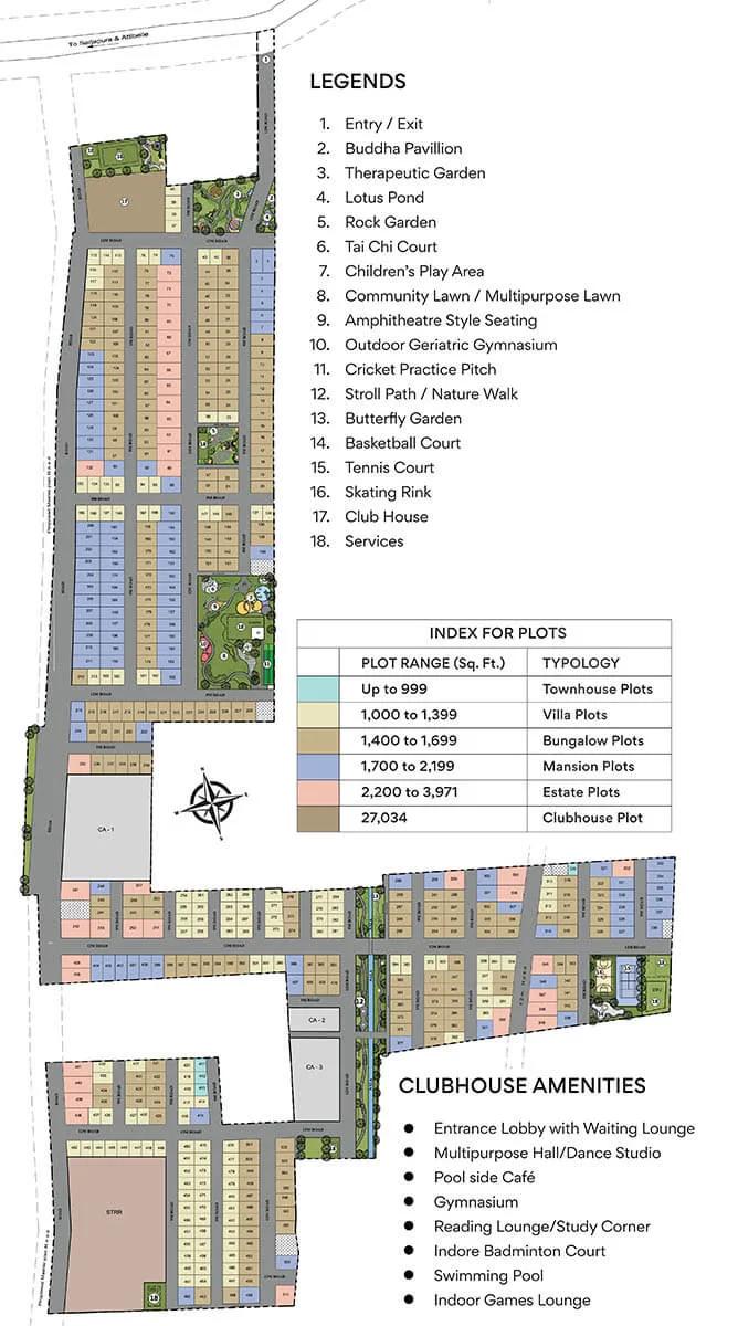 Layout plan of Purva Kensho Hills