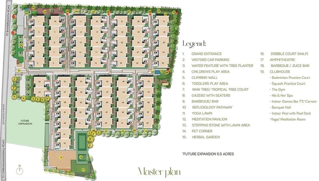 Layout plan of SNN Raj Viviente