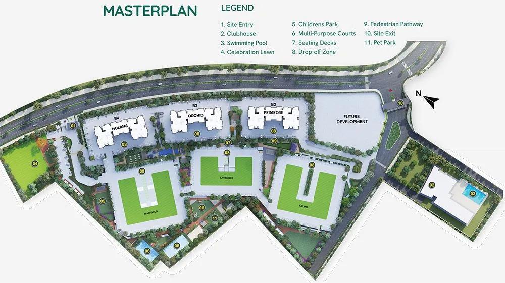 Layout plan of Embassy Verde Apartments