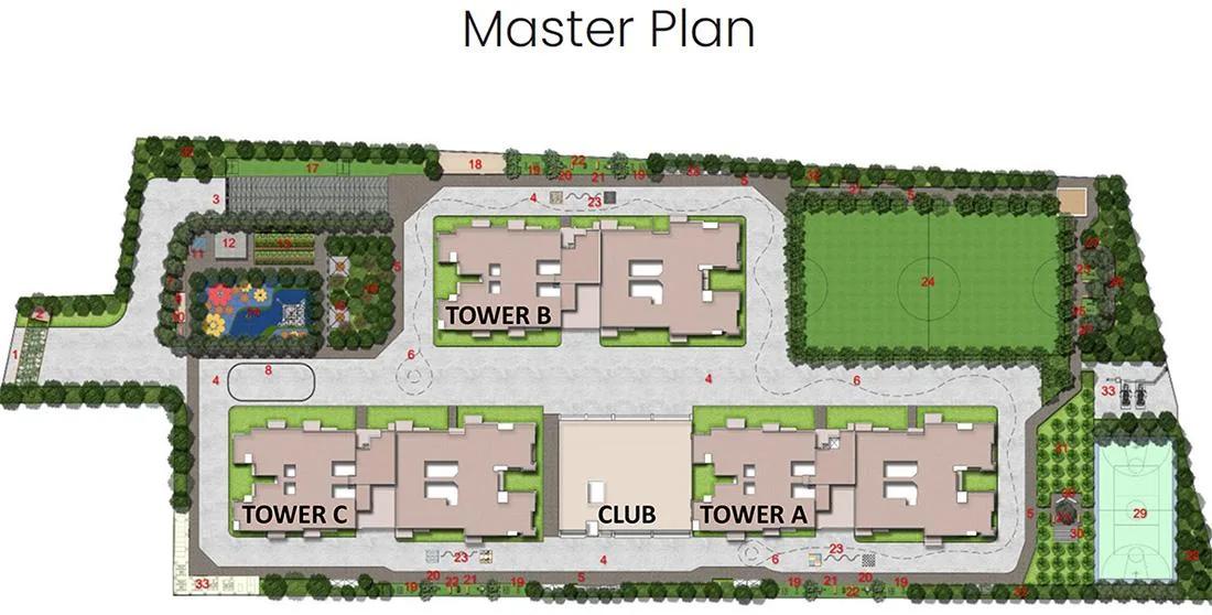 Layout plan of Around the Life by Keya Homes