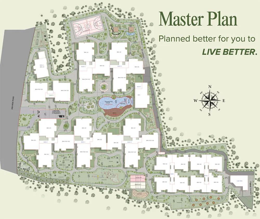 Layout plan of Tattvam Midori