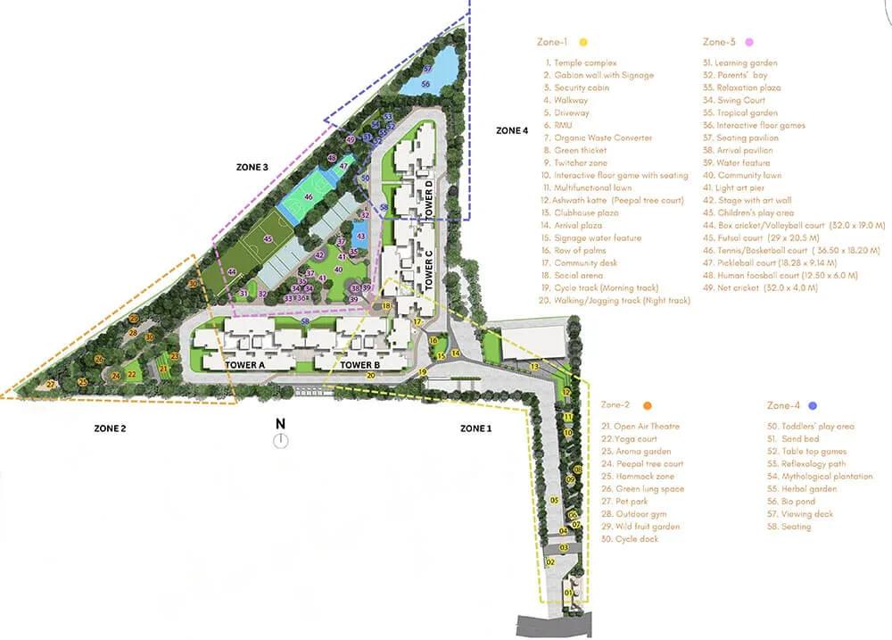 Layout plan of Keya The Urban Forest