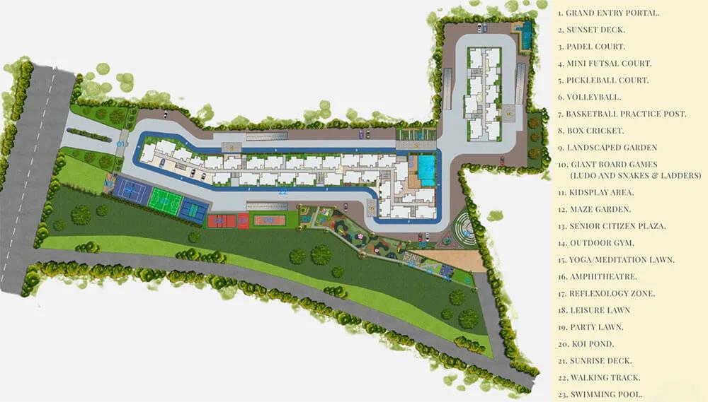 Layout plan of Sowparnika Whispering Petals