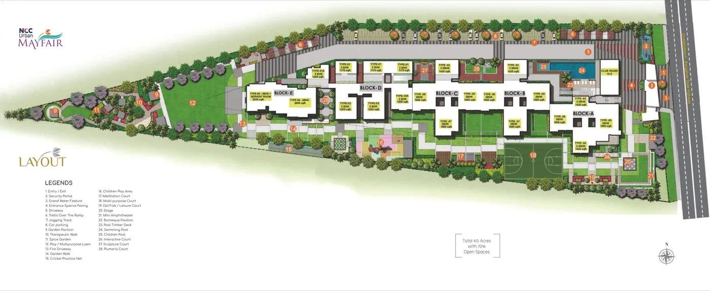 Layout plan of NCC Urban Mayfair