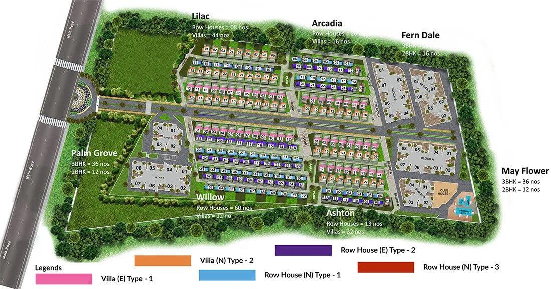 Layout plan of ARATT Cityscapes