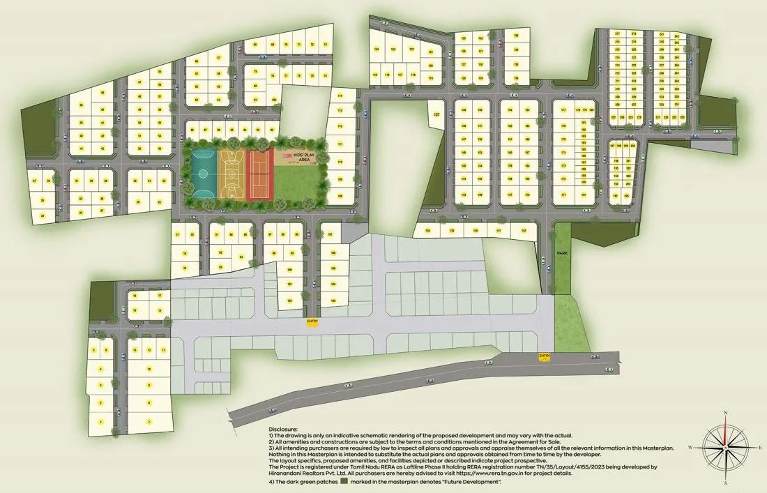 Layout plan of Hiranandani Loftline Plots