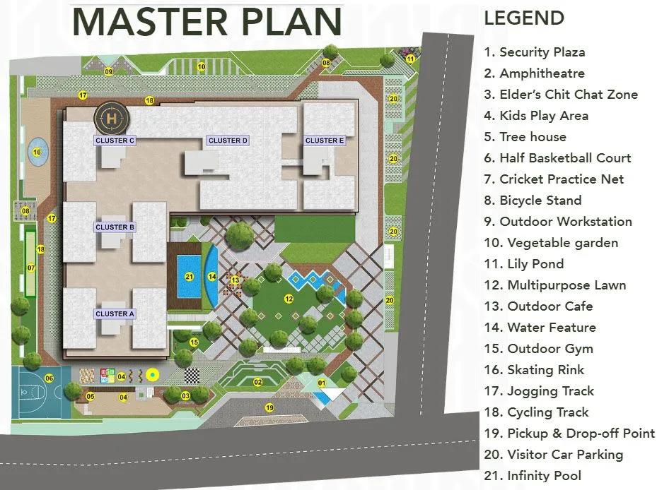 Layout plan of ELV High Garden
