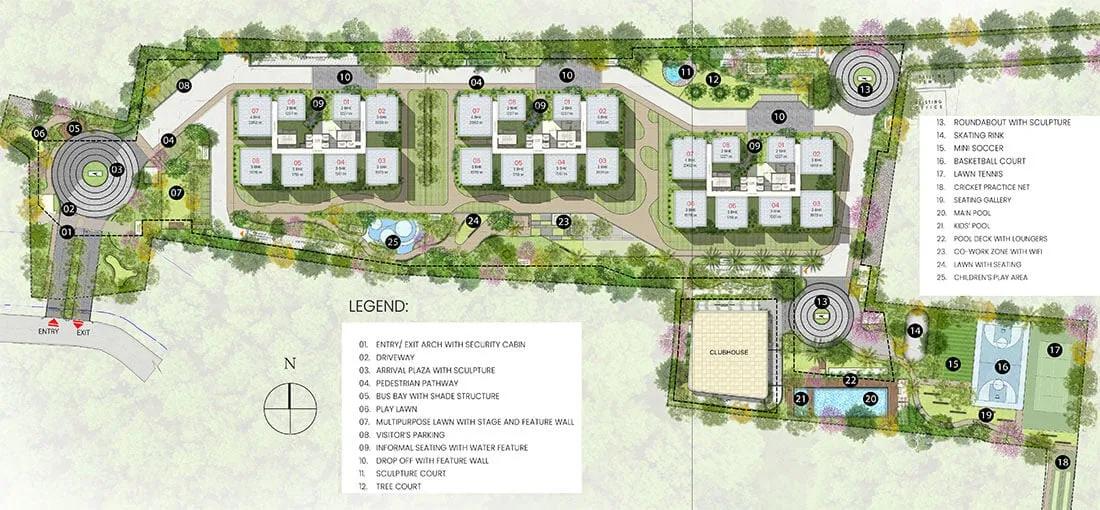 Layout plan of DSR Evoq Apartments