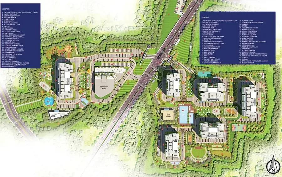 Layout plan of Myhna Vistara