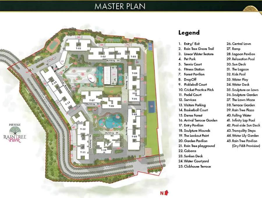 Layout plan of Prestige Evergreen