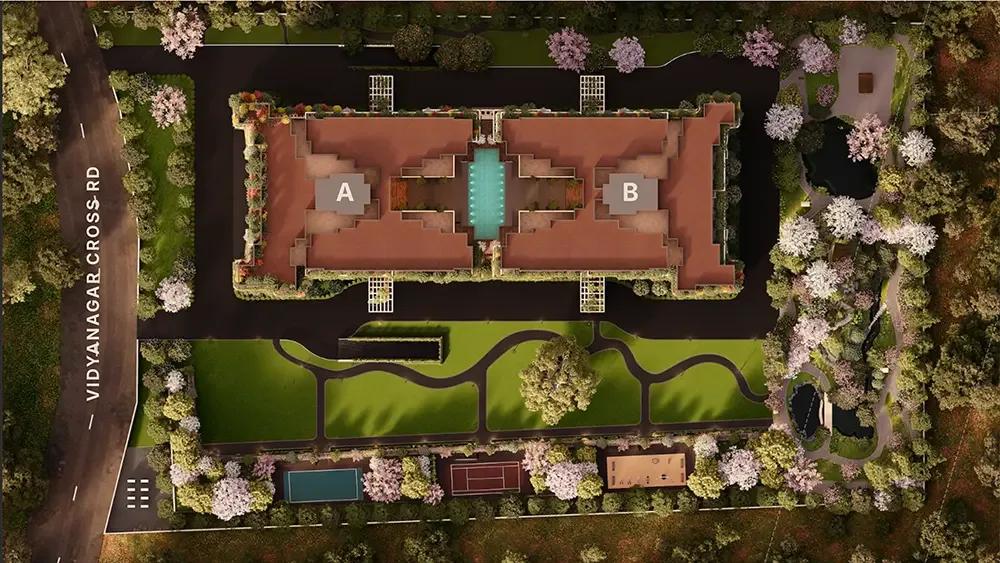 Layout plan of Graviti Hanging Gardens