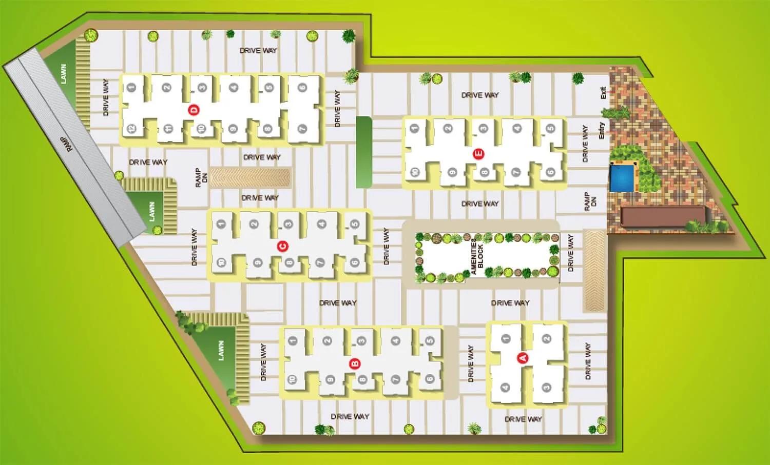 Layout plan of Pacifica HillCrest