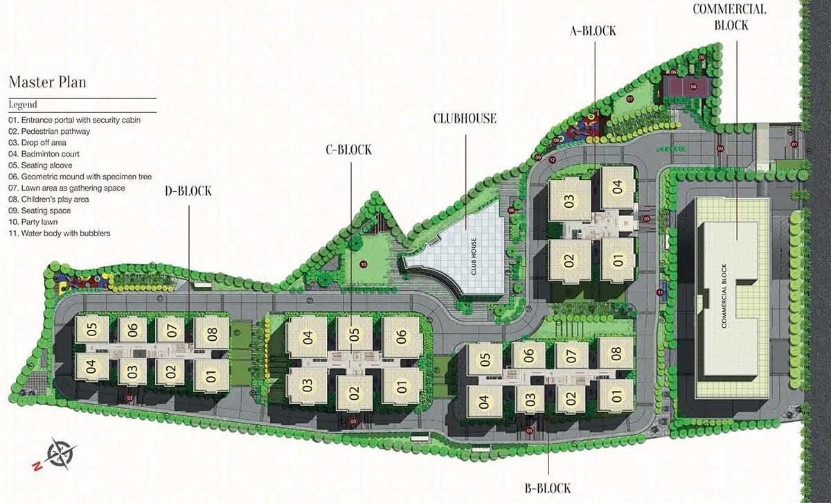 Layout plan of Salarpuria Sattva Magnus