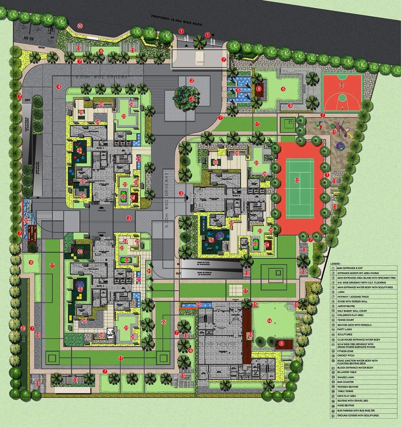 Layout plan of Jayabheri Summit