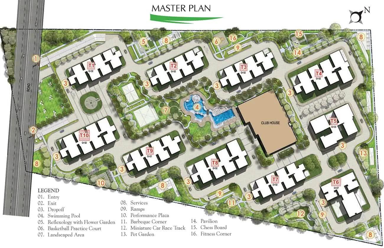 Layout plan of Prestige High Fields