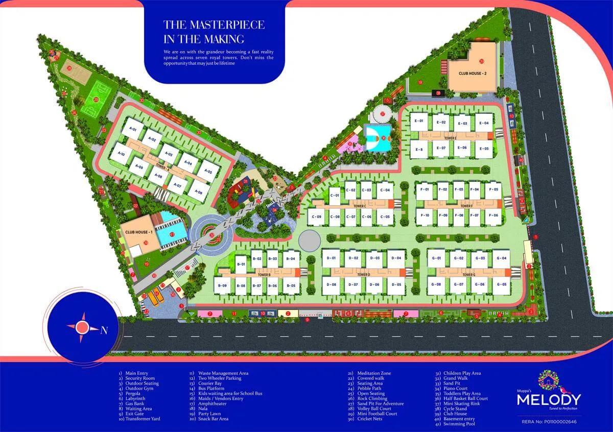 Layout plan of Muppa Melody