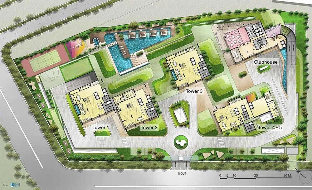 Layout plan of SAS Crown