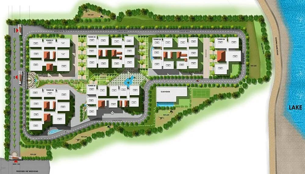Layout plan of Vasavi Atlantis