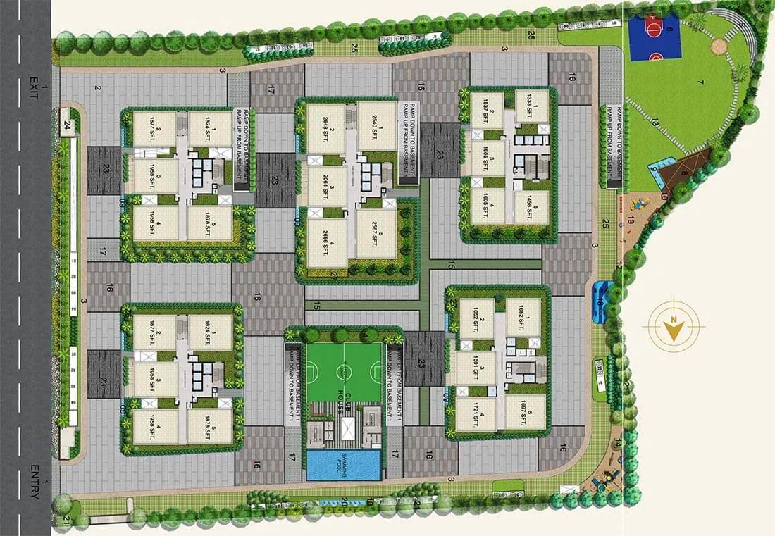 Layout plan of Candeur Crescent