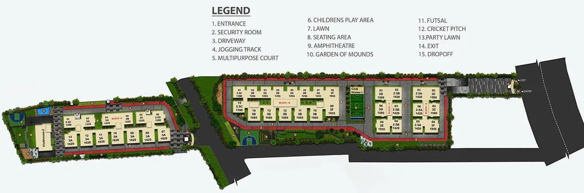 Layout plan of Ramky One Orbit