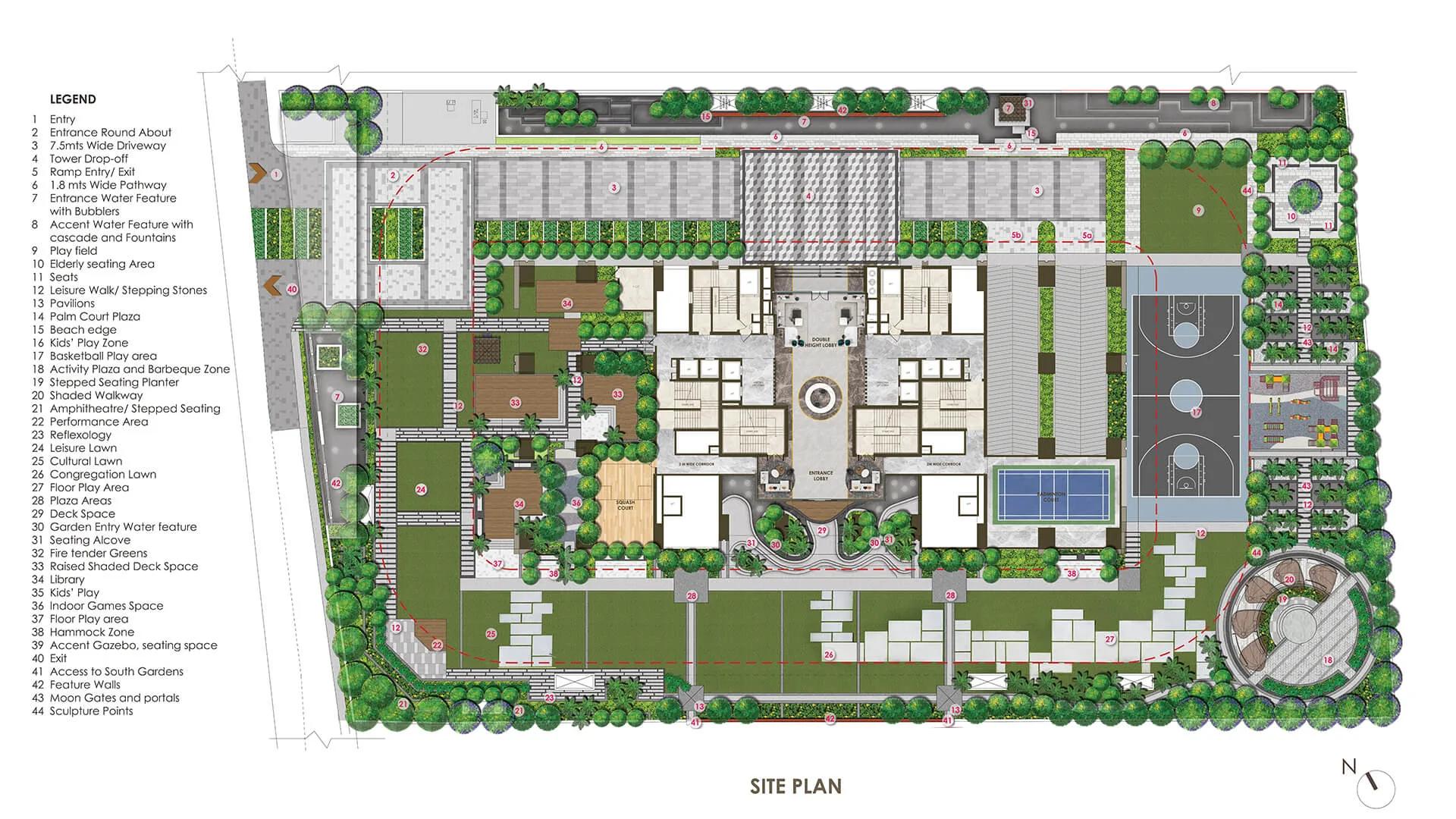 Layout plan of Poulomi Palazzo