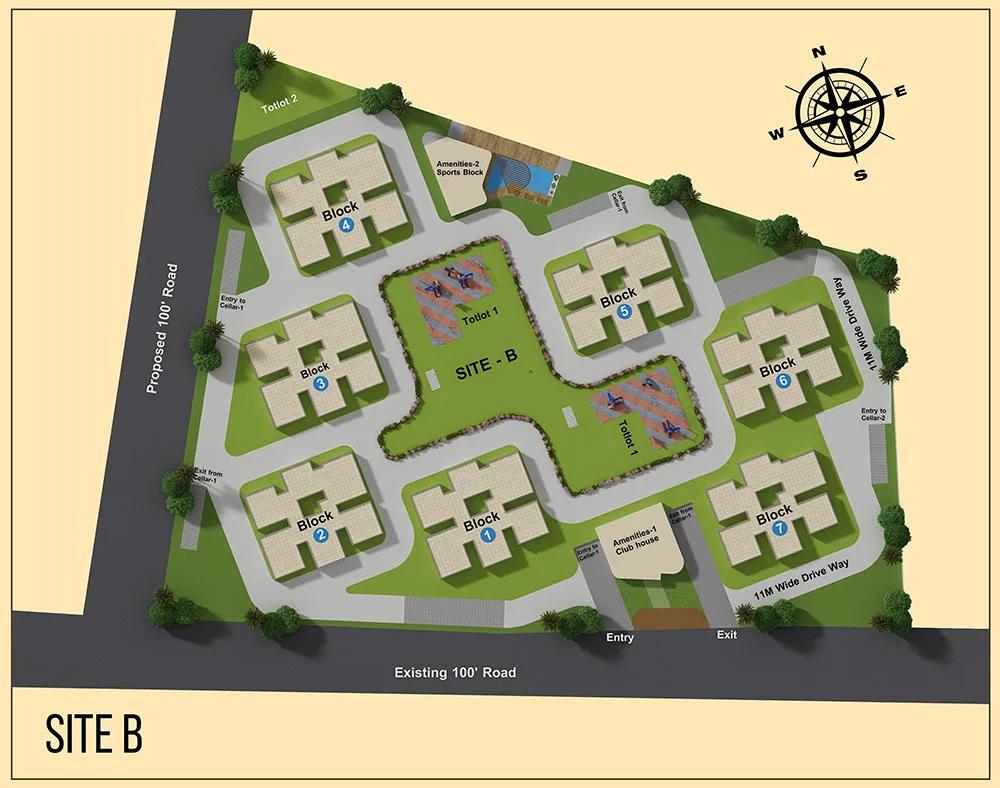 Layout plan of Western Springs