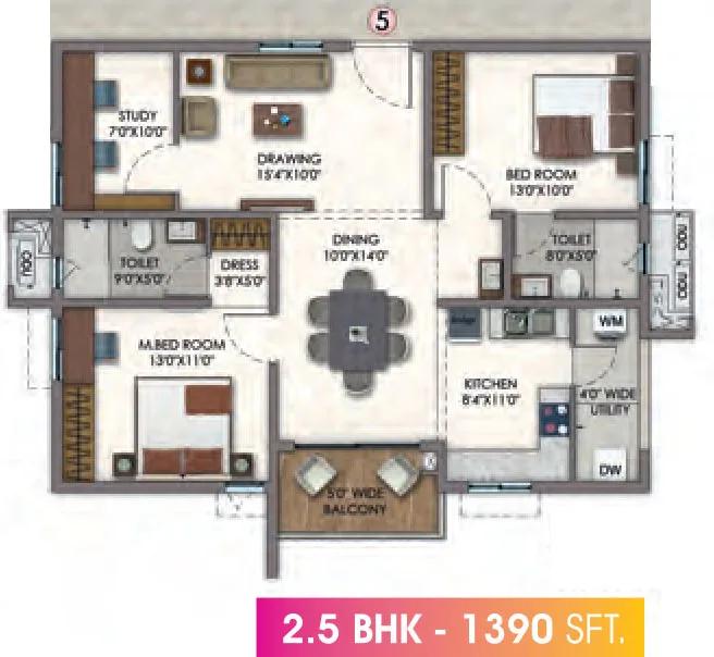 Vision Arsha floor plan 2