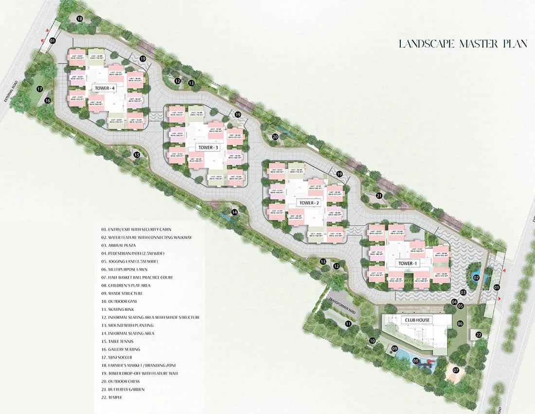 Layout plan of Wave by Raghava