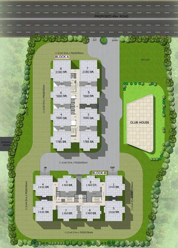 Layout plan of Vertex 33 West