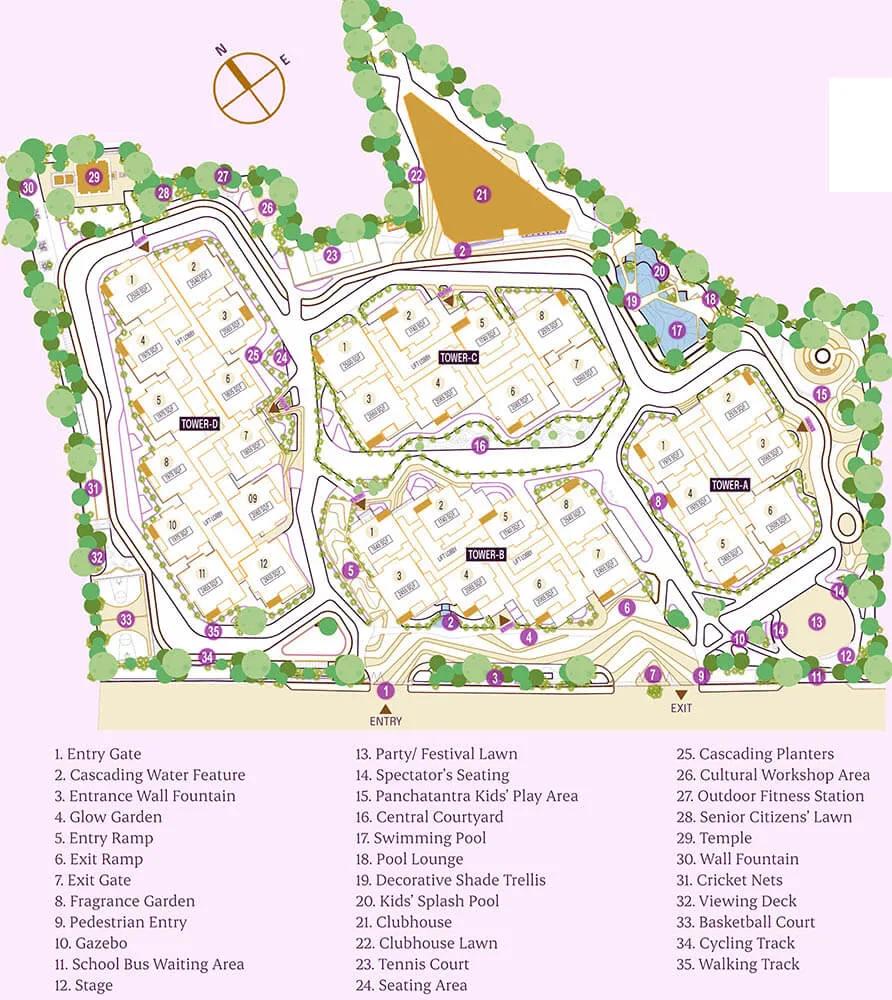 Layout plan of ASBL Landmark