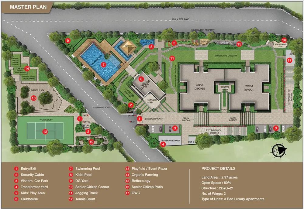 Layout plan of Sobha Avenue