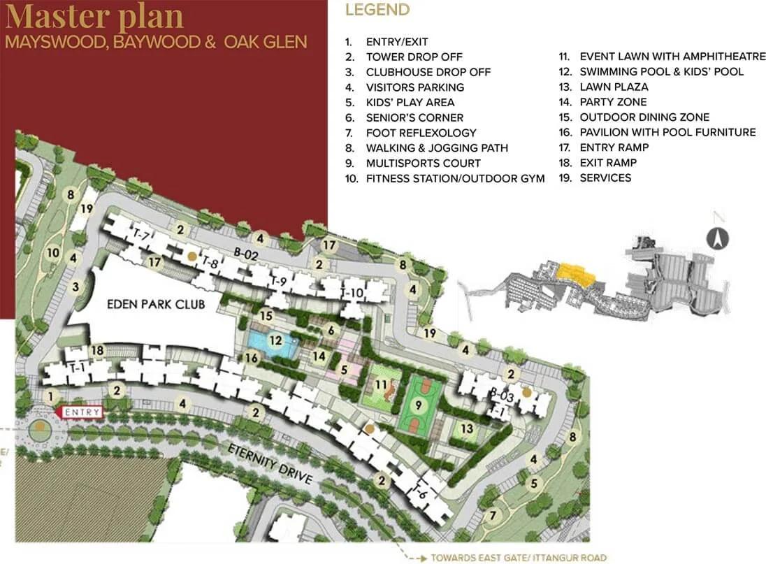 Layout plan of Prestige City Eden Park