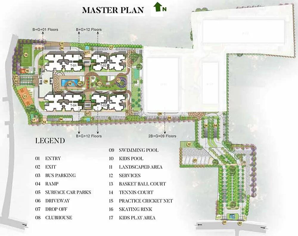 Layout plan of Prestige Green Gables