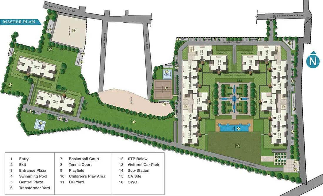 Layout plan of Sobha Royal Pavilion