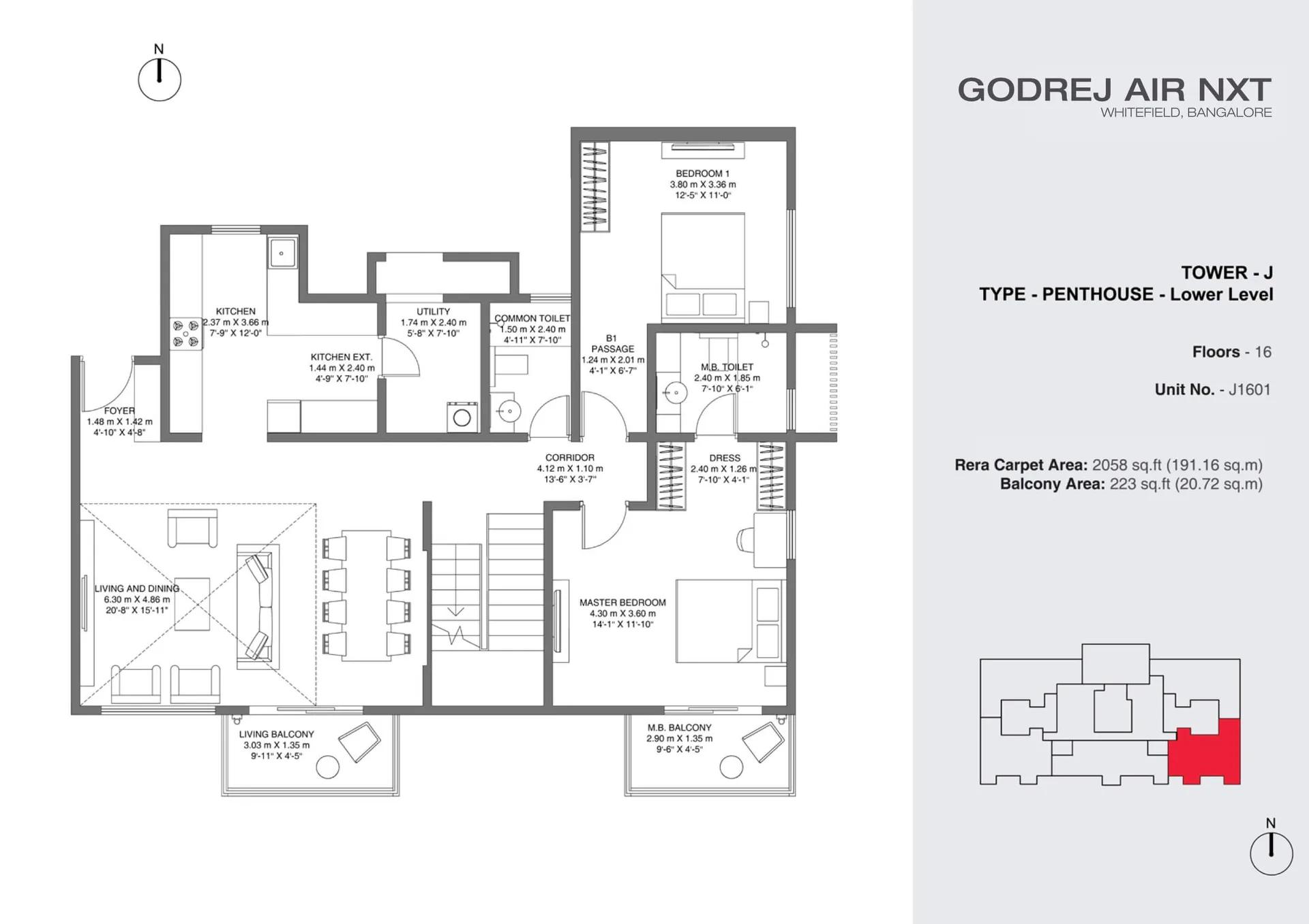 Godrej Air NXT floor plan 2