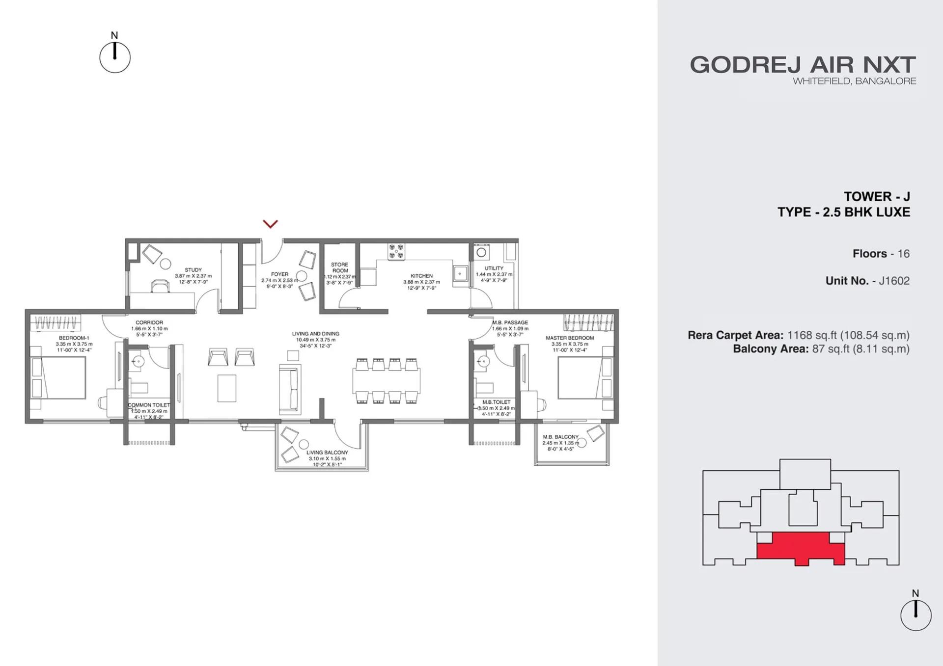 Godrej Air NXT floor plan 4