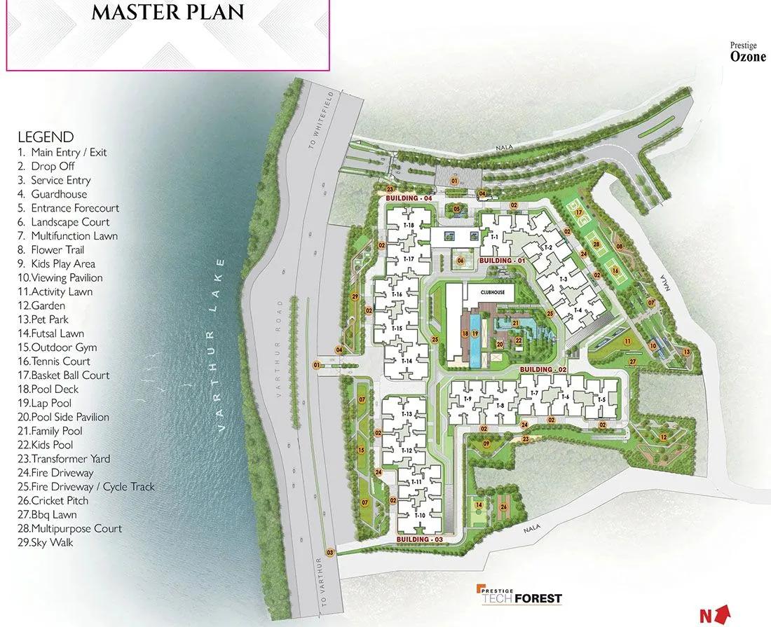 Layout plan of Prestige Raintree Park Phase 2