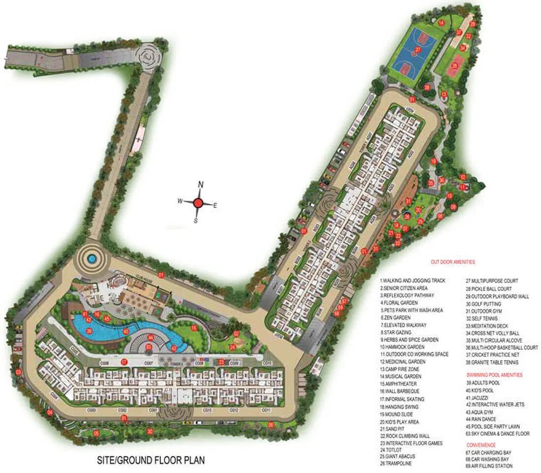 Layout plan of Casagrand Estancia