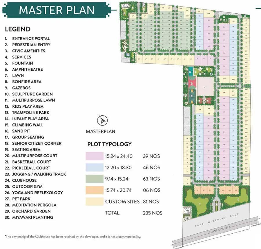 Layout plan of Prestige Crystal Lawns Plots