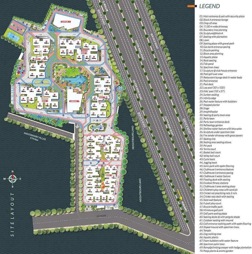 Layout plan of Anvita Ivana Phase 2