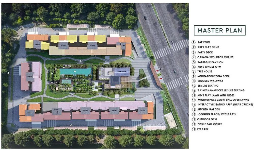 Layout plan of Godrej Woods