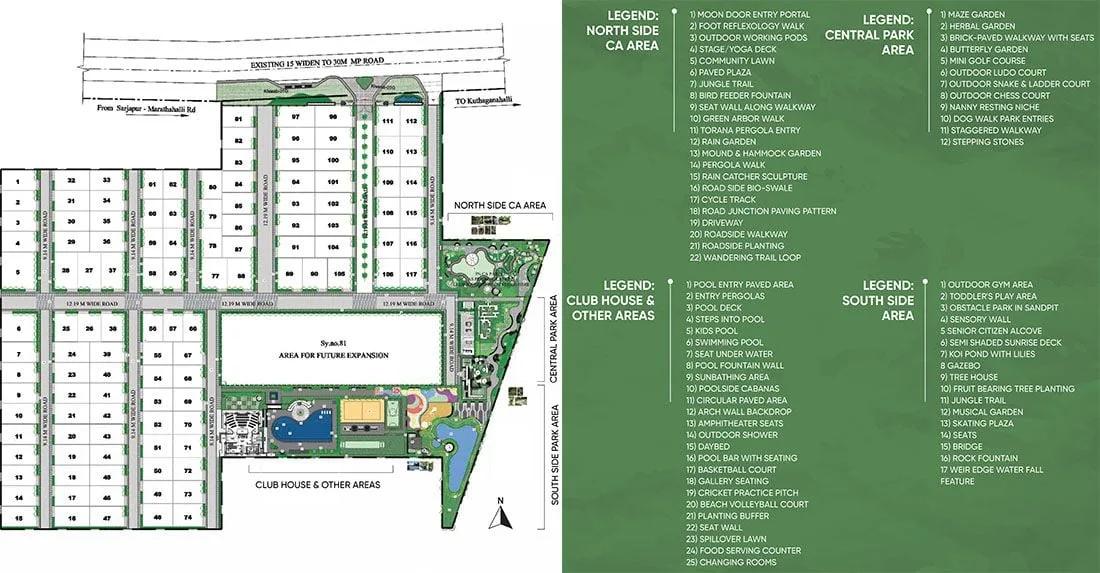 Layout plan of Ruchira Villa Feliz Villas