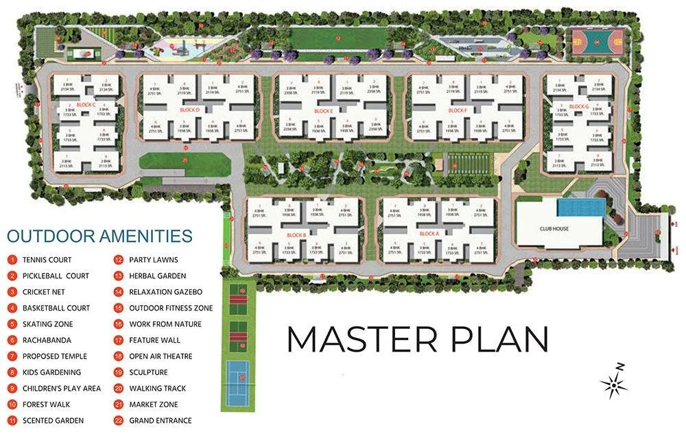 Layout plan of Tridasa Rise Apartments