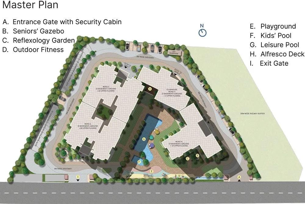 Layout plan of Sobha Altair