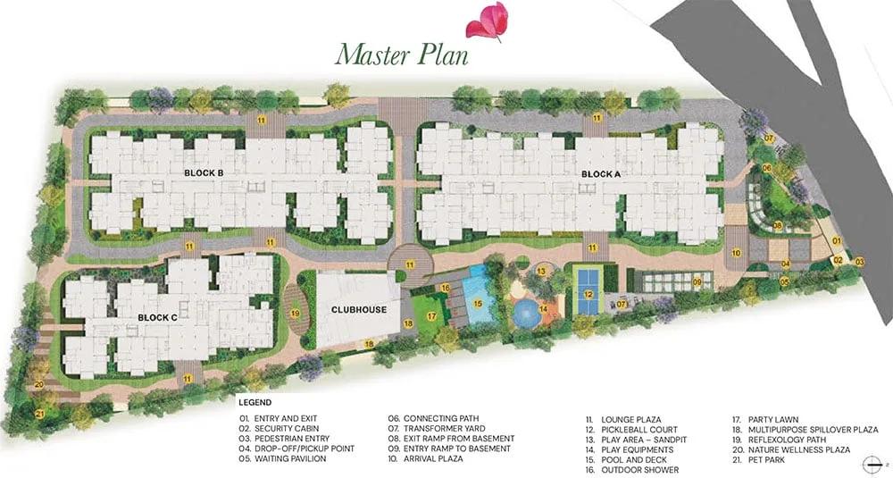 Layout plan of Brigade Enclave