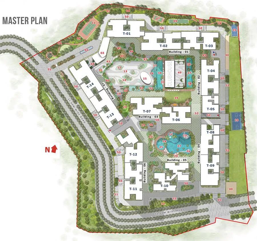 Layout plan of Godrej Parkshire Apartments