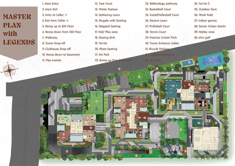 Layout plan of Rajapushpa Skyra