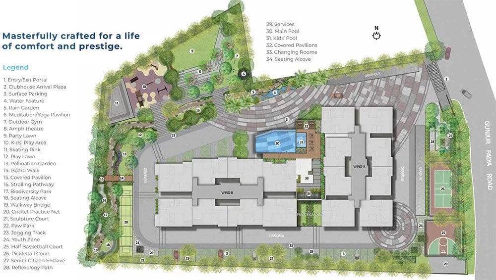 Layout plan of Adarsh Primrose