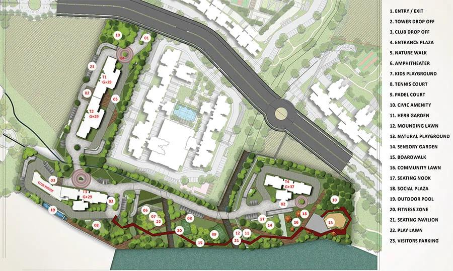 Layout plan of Prestige City Eaton Park