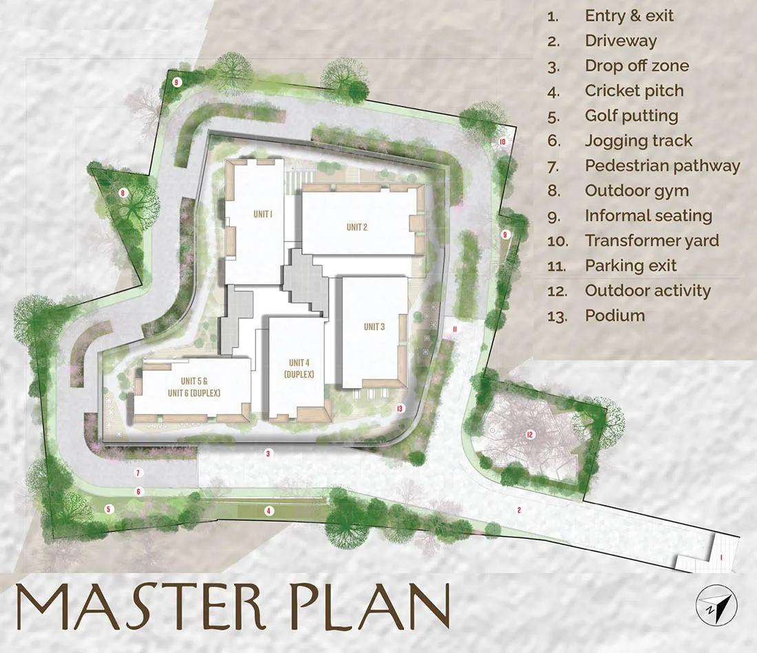 Layout plan of Prestige Vaishnaoi Rainbow Waters